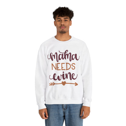 Mama_needs_wine Crewneck Sweatshirt