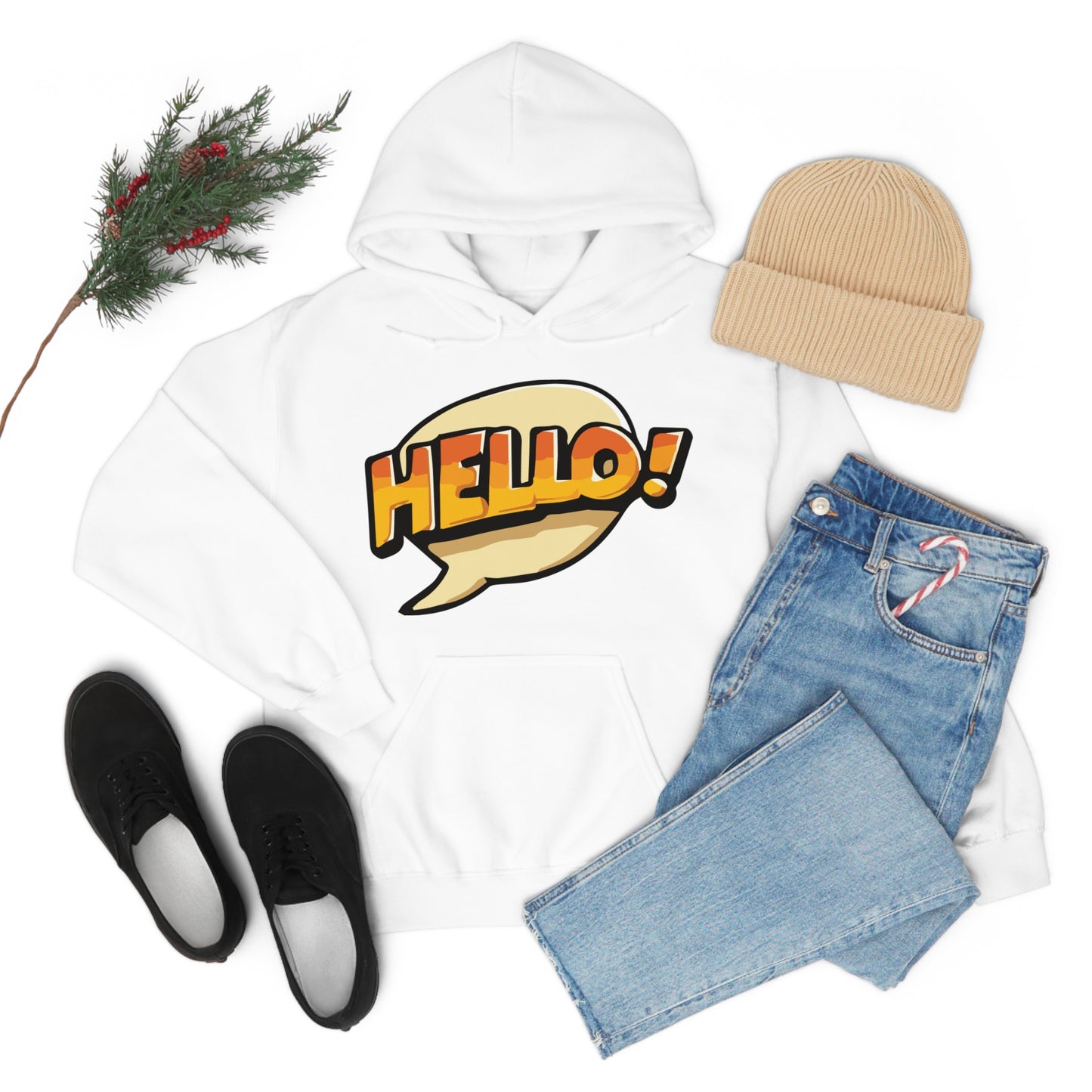 Hello! colorful Hoodie