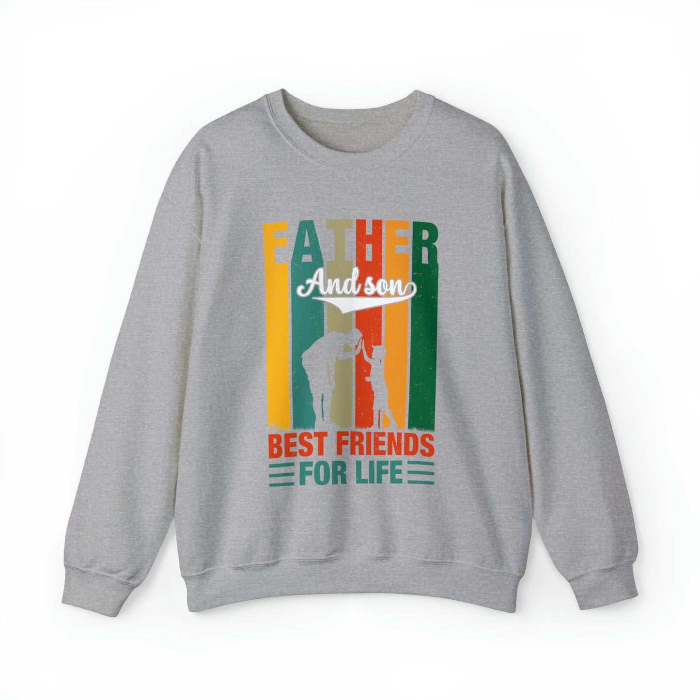 Best friends forever are father and son vintage Crewneck Sweatshirt