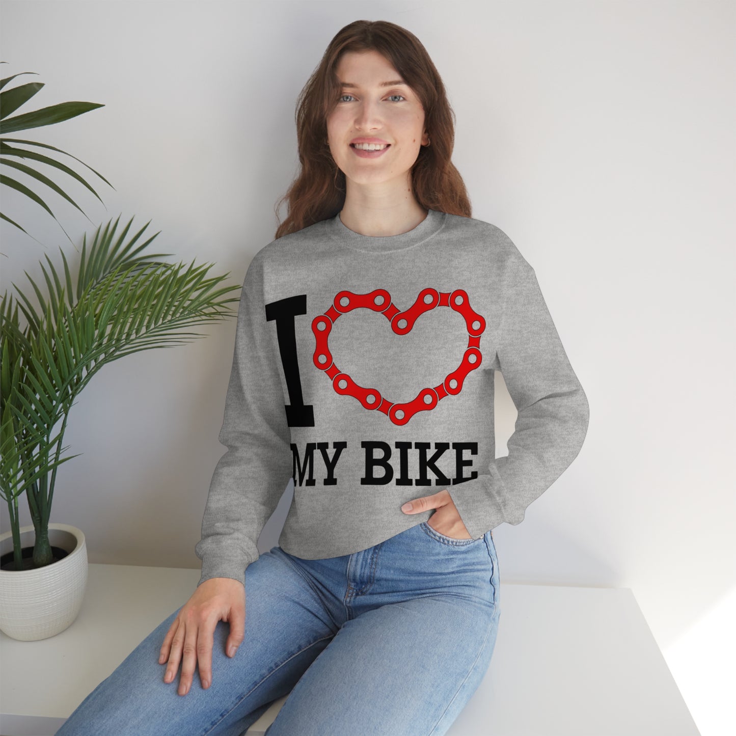 I love my bike Crewneck Sweatshirt