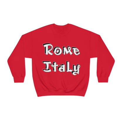 Rome Italy Graffiti Crewneck Sweatshirt