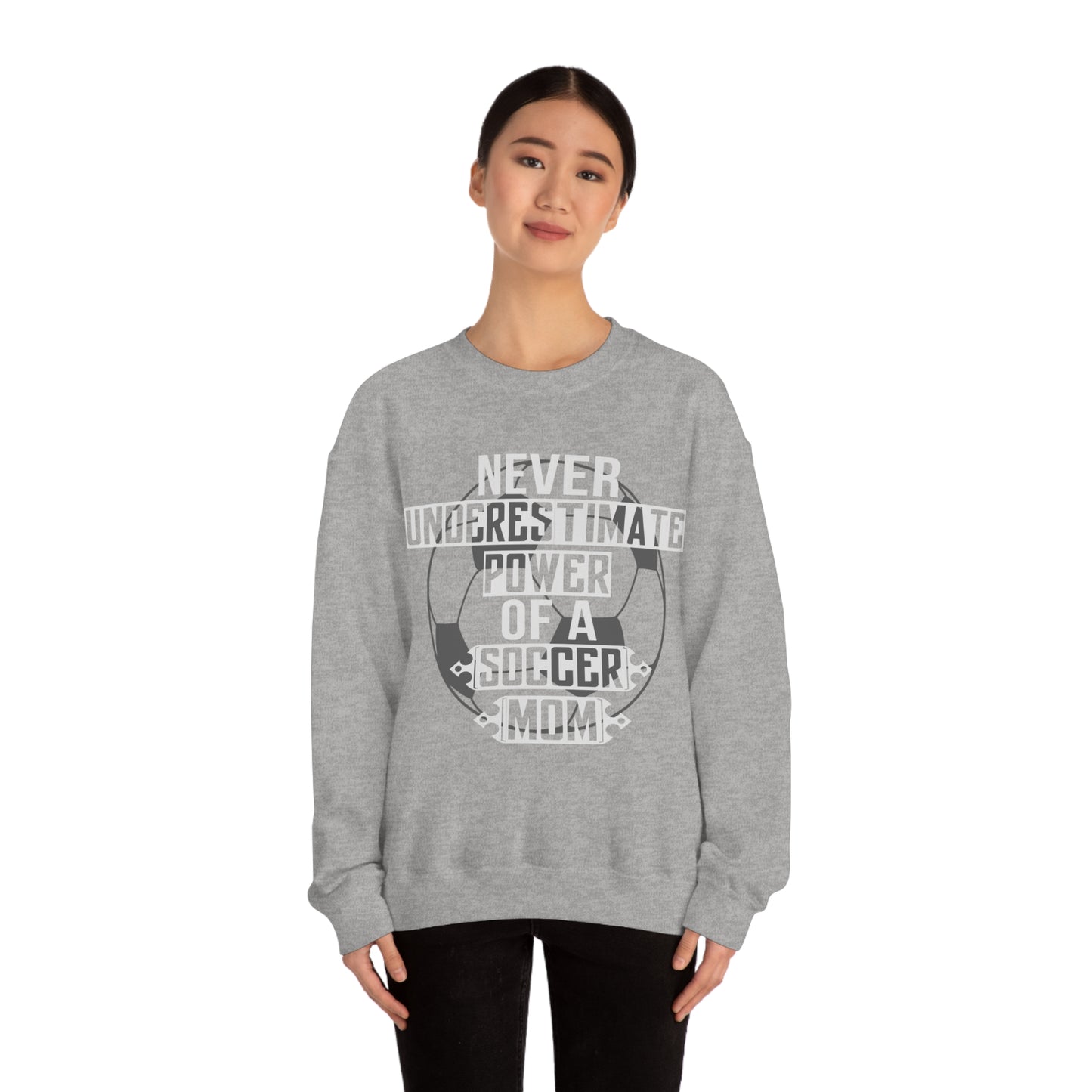 Power of a Soccer mom Crewneck Sweatshirt