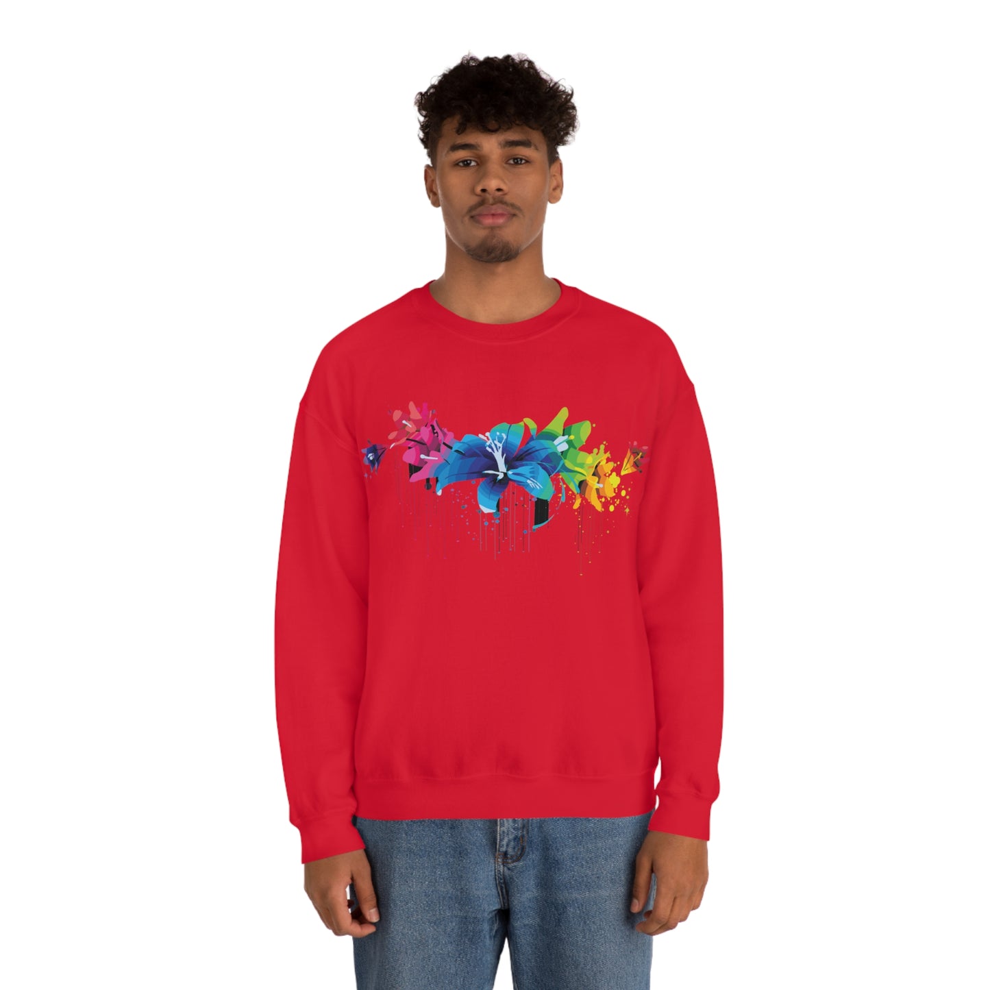 Beautiful colorful flowers Crewneck Sweatshirt