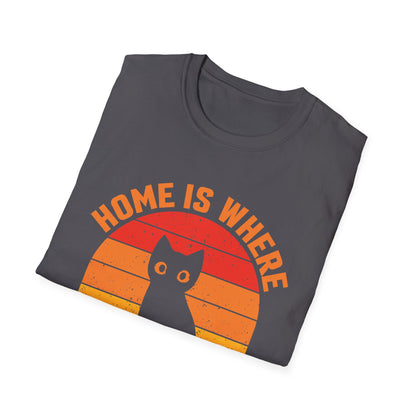 Home is where my cat is vintage T-Shirt