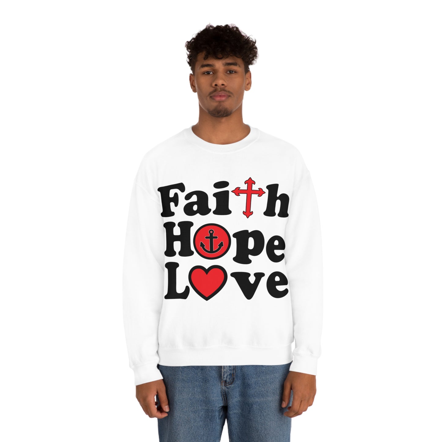 Faith Hope Love Crewneck Sweatshirt