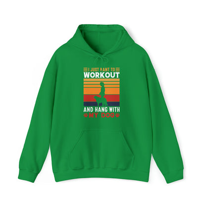 Workout with my dog Vintage Hoodie