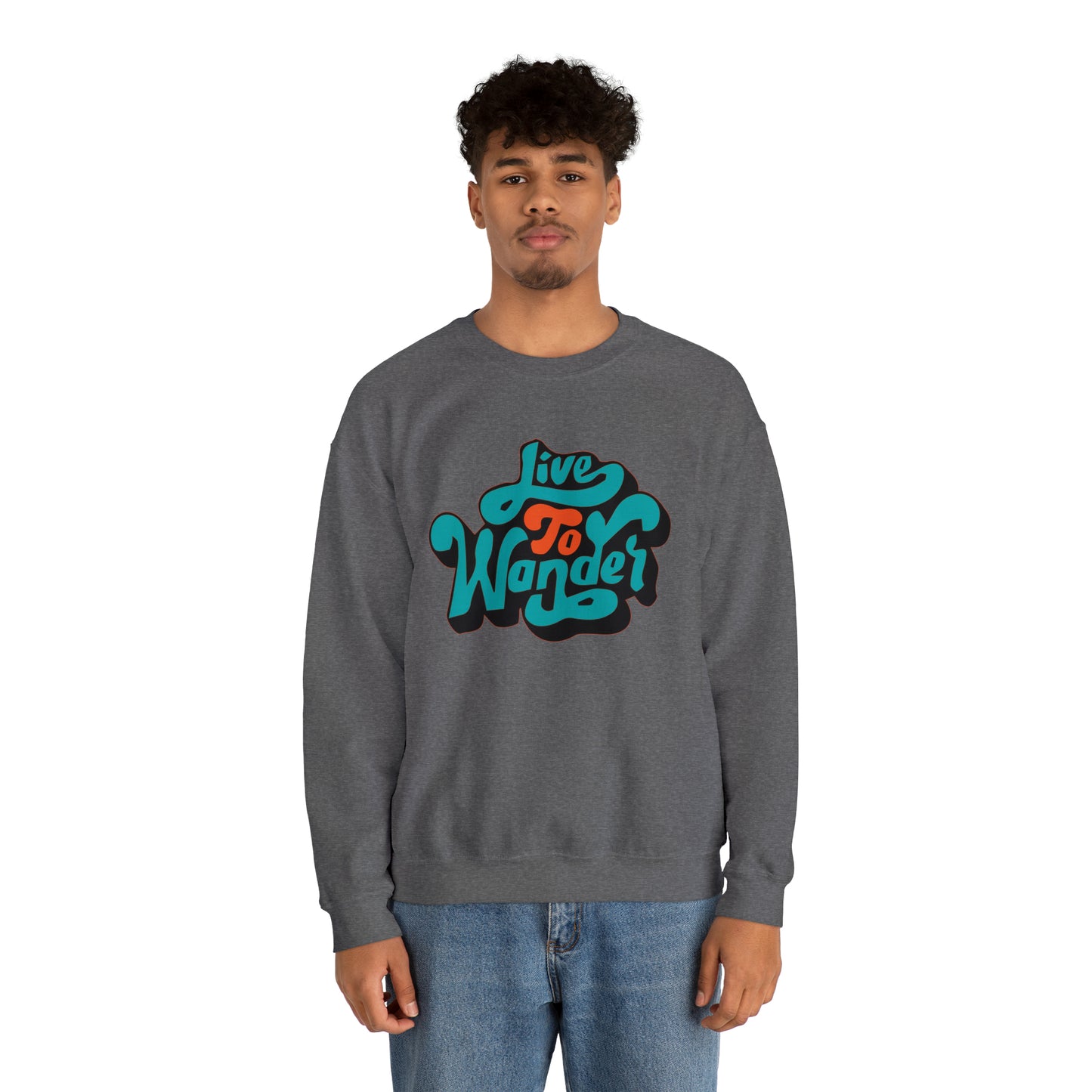 Live to wonder vintage Crewneck Sweatshirt