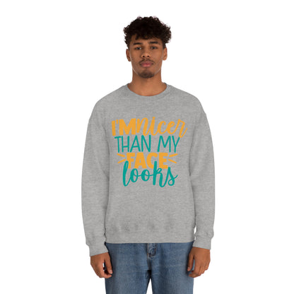 I'm Nicer Than My Face Looks Crewneck Sweatshirt