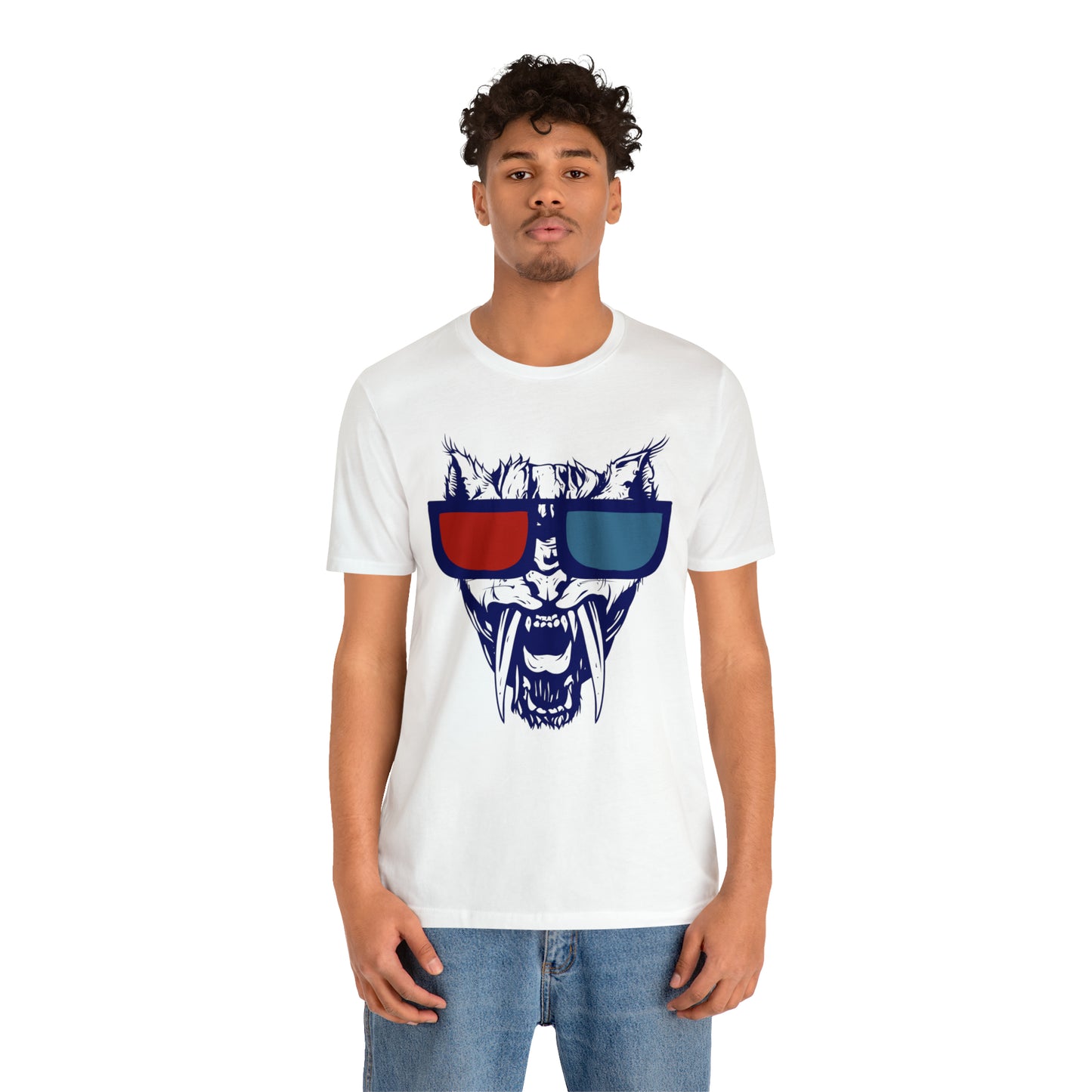 3D Glasses Tiger T-Shirt