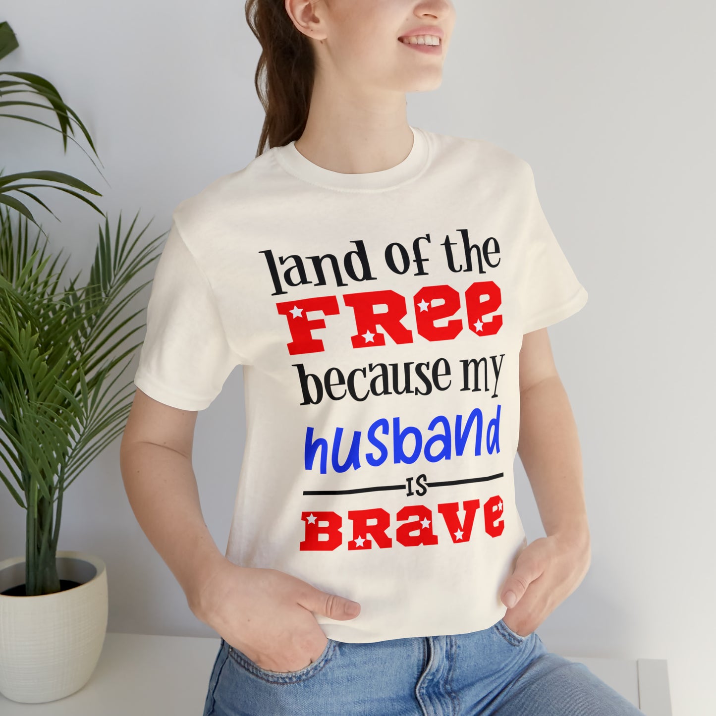 U.S.A the Land of the free Husband T-Shirt