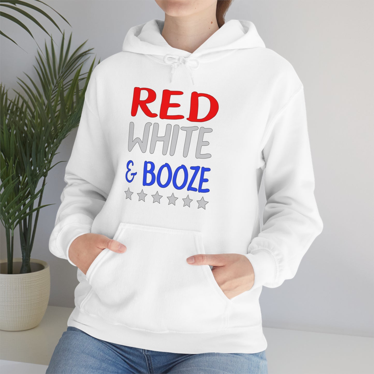 Red  White Booze Hoodie