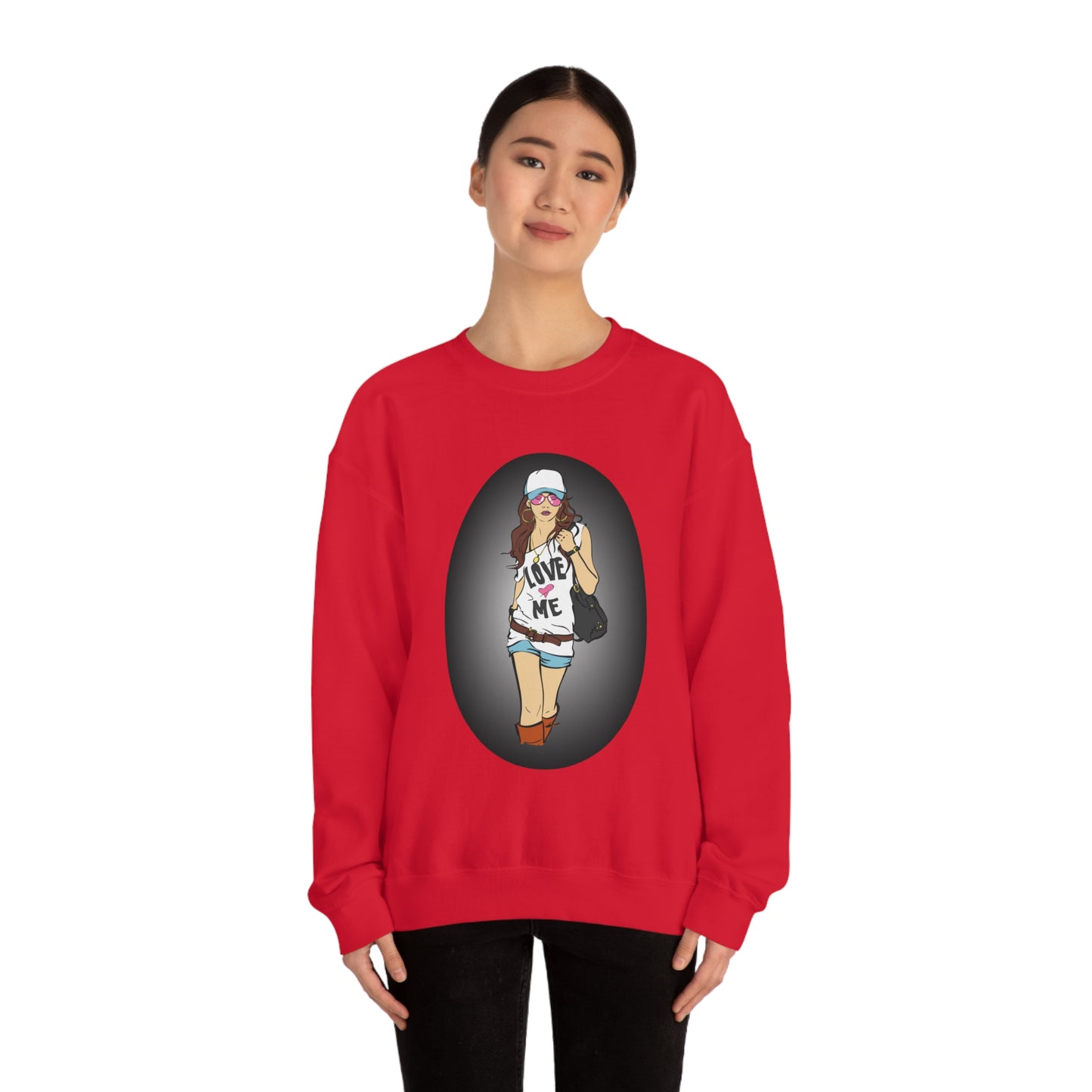 Love Me Lady Crewneck Sweatshirt