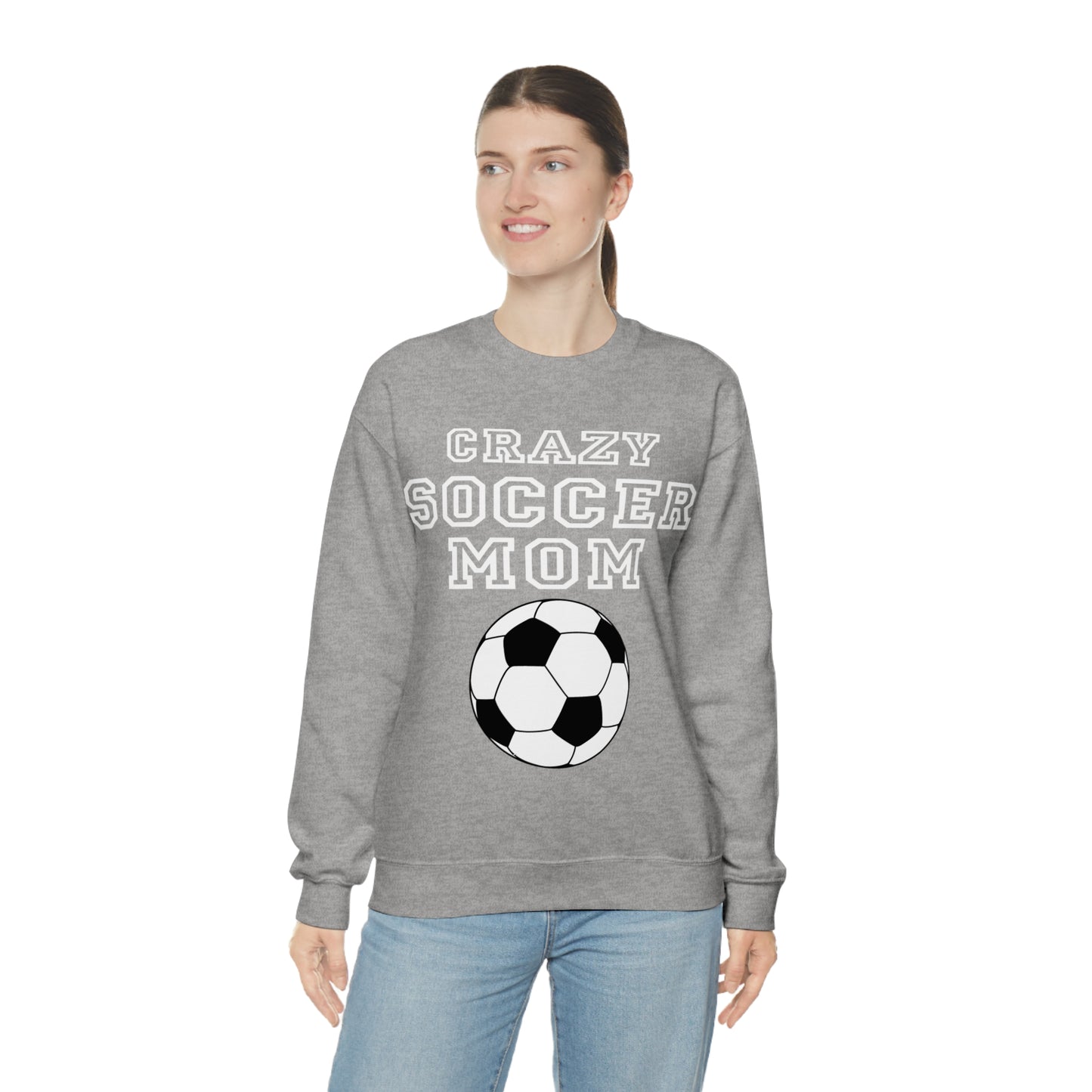 Crazy soccer mom Crewneck Sweatshirt