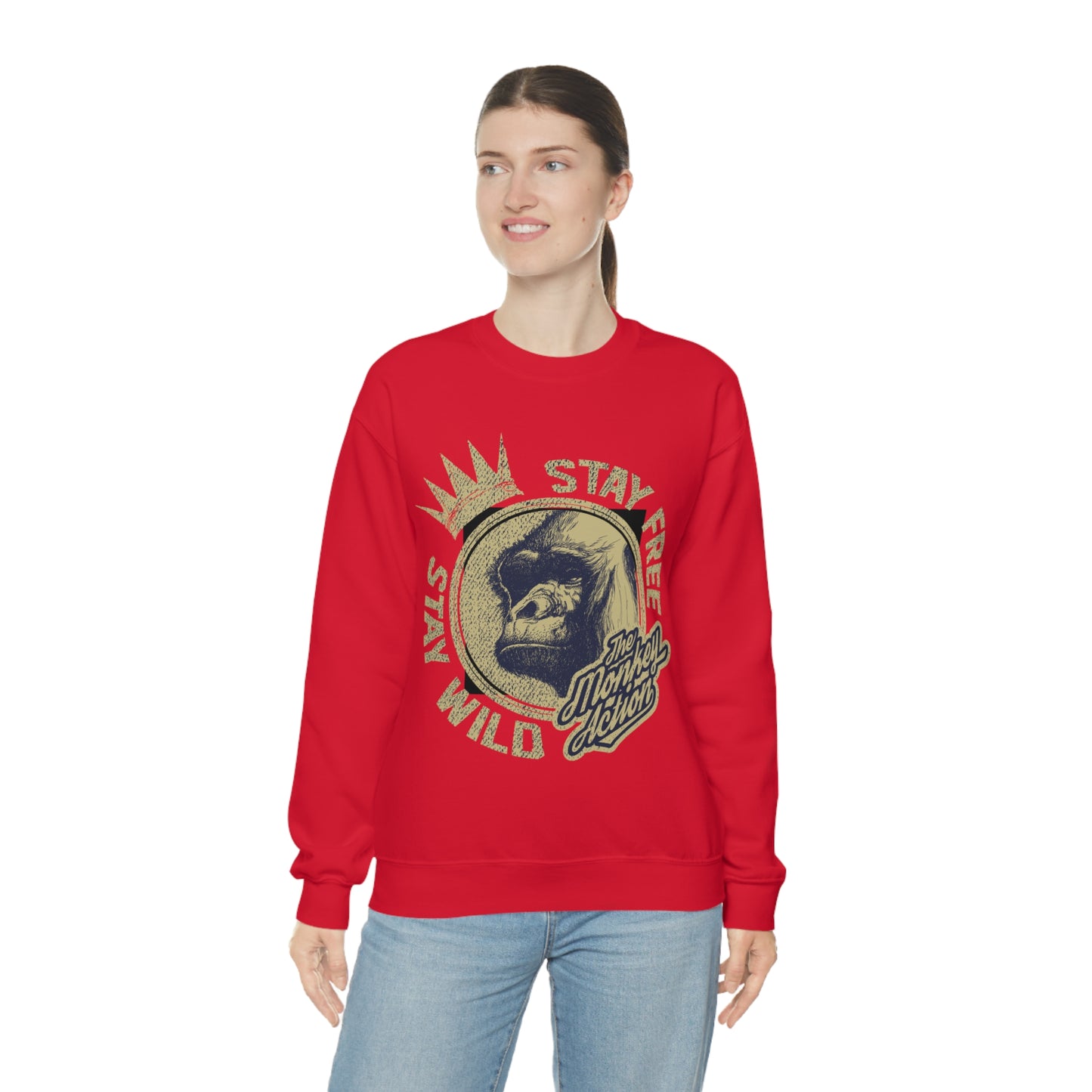 Stay free stay wild Crewneck Sweatshirt