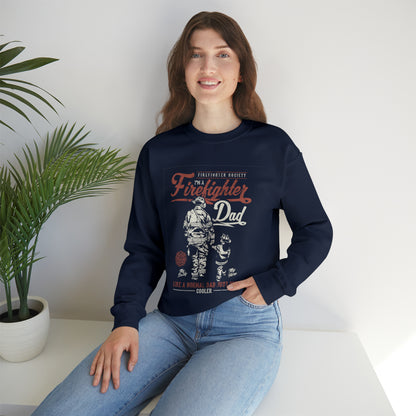 Firefighter Dad Crewneck Sweatshirt