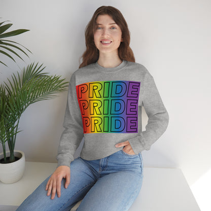 Pride Pride Pride Crewneck Sweatshirt