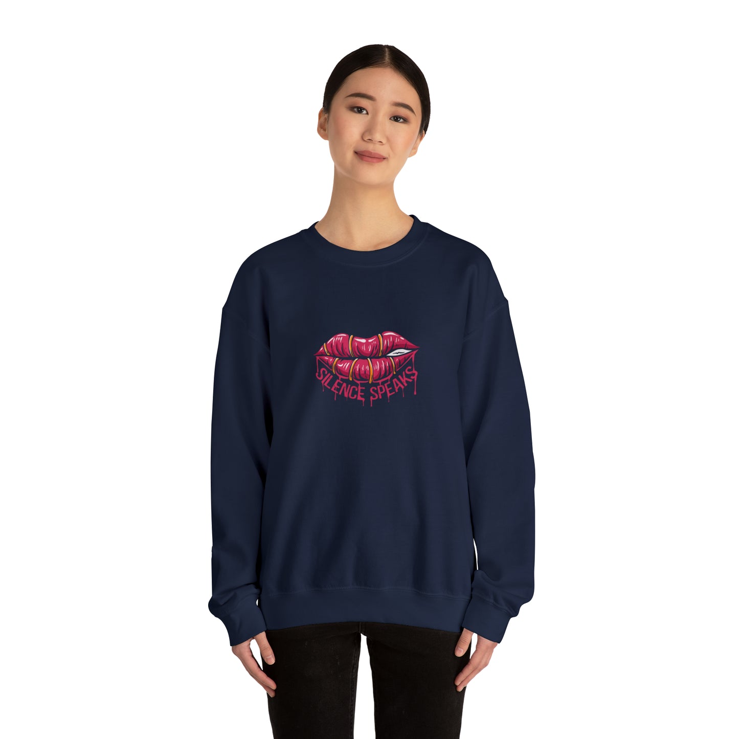 Silence Speaks Crewneck Sweatshirt