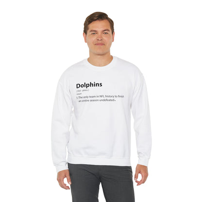 Dolphins definition Crewneck Sweatshirt