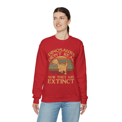 Dinosaurs Didn't Read Crewneck Sweatshirt