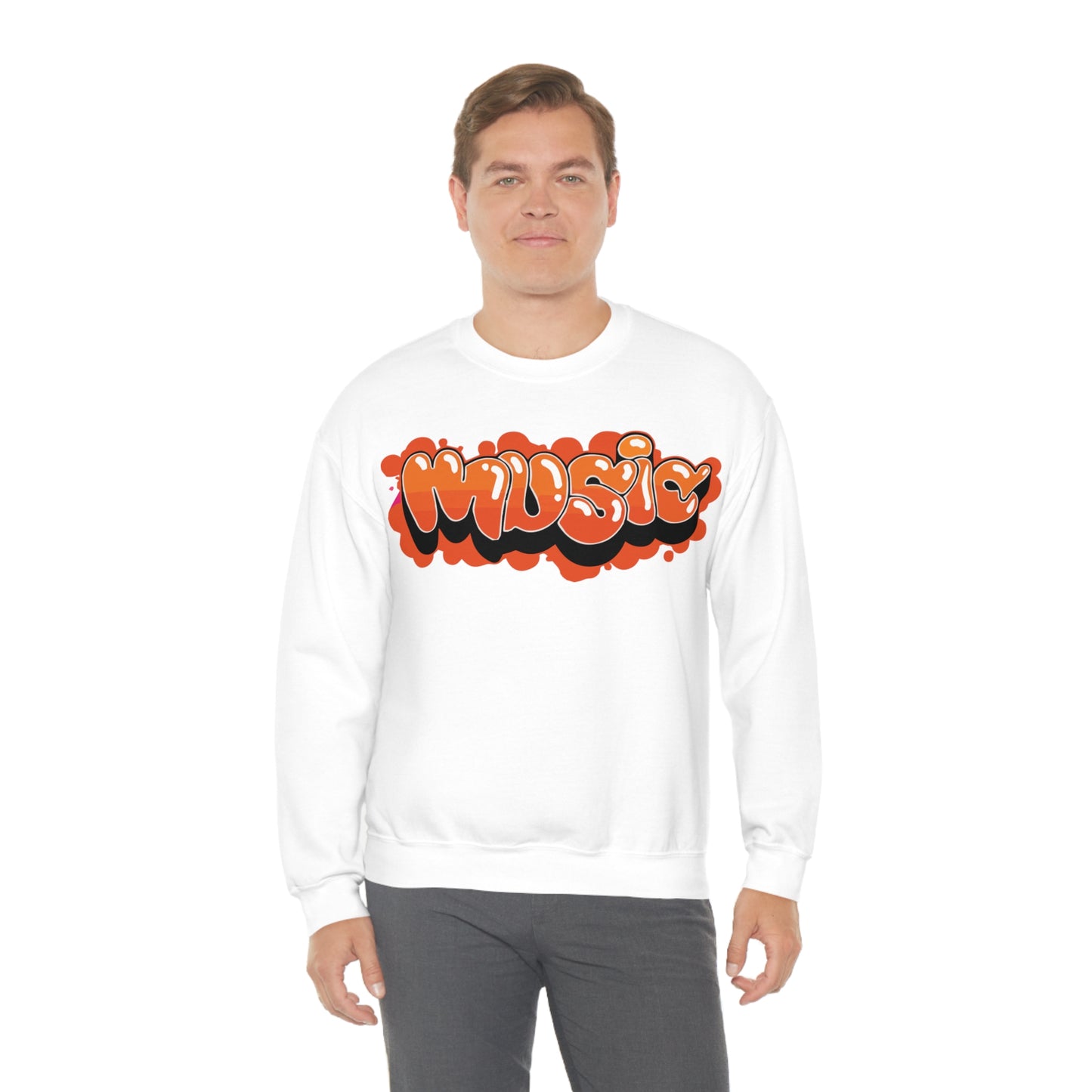 Music graffiti Crewneck Sweatshirt