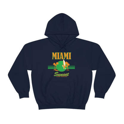 Miami Sunset Beach Paradise Hoodie