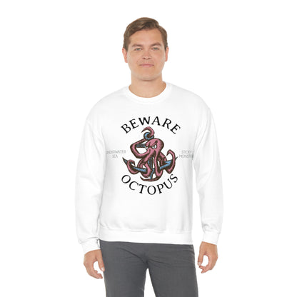 Beware Octopus Crewneck Sweatshirt