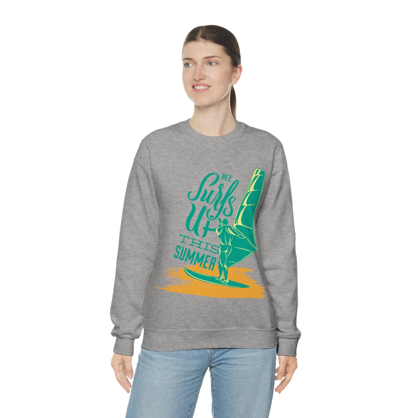 Hey Surfs Up Crewneck Sweatshirt