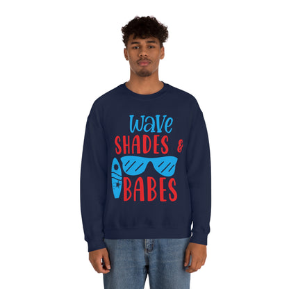 Wave Shades and Babes Crewneck Sweatshirt