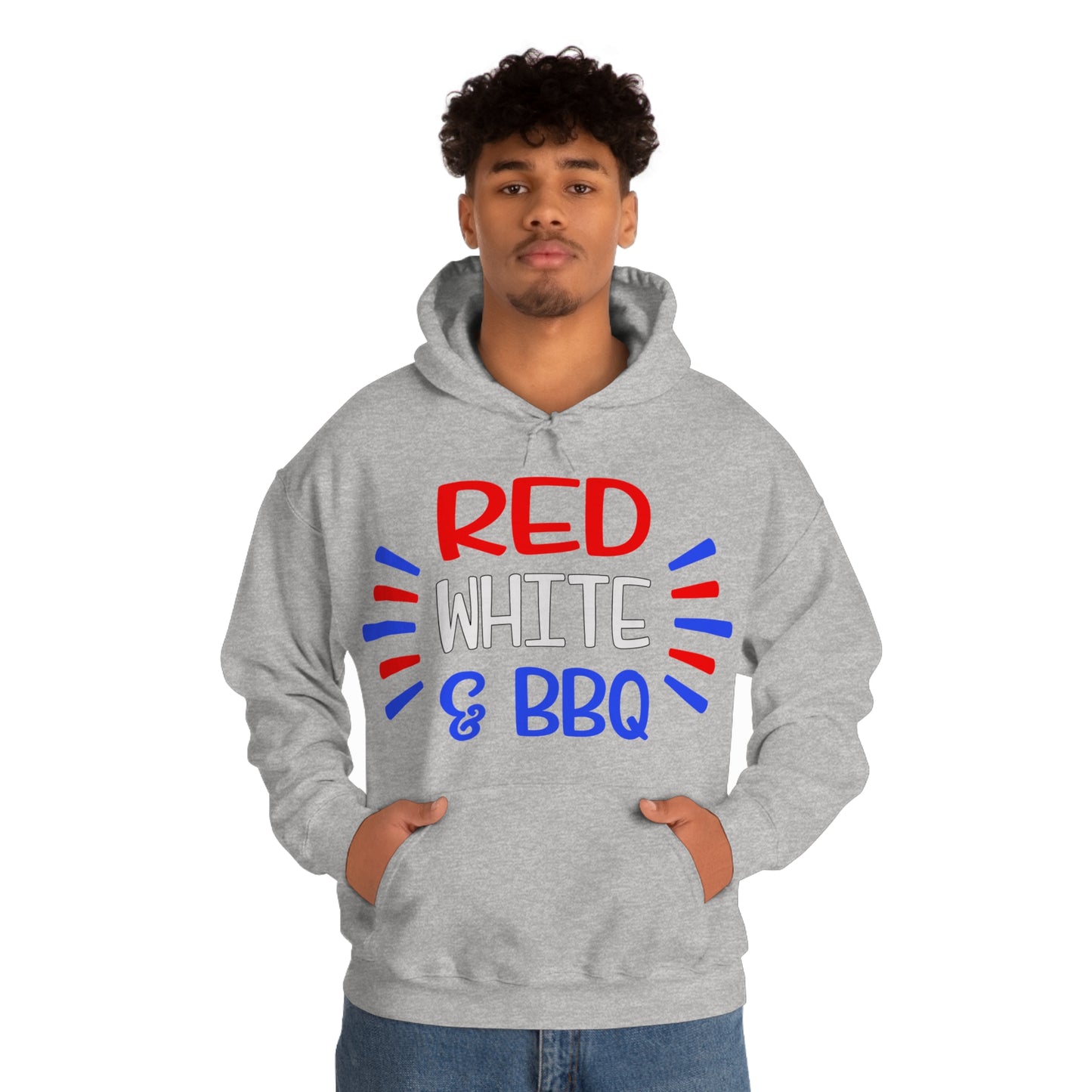 Red White BBQ Hoodie