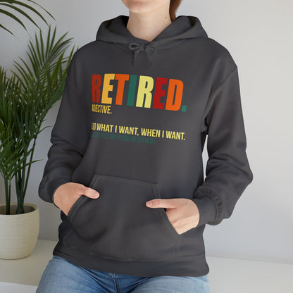 Retired Funny Hoodie