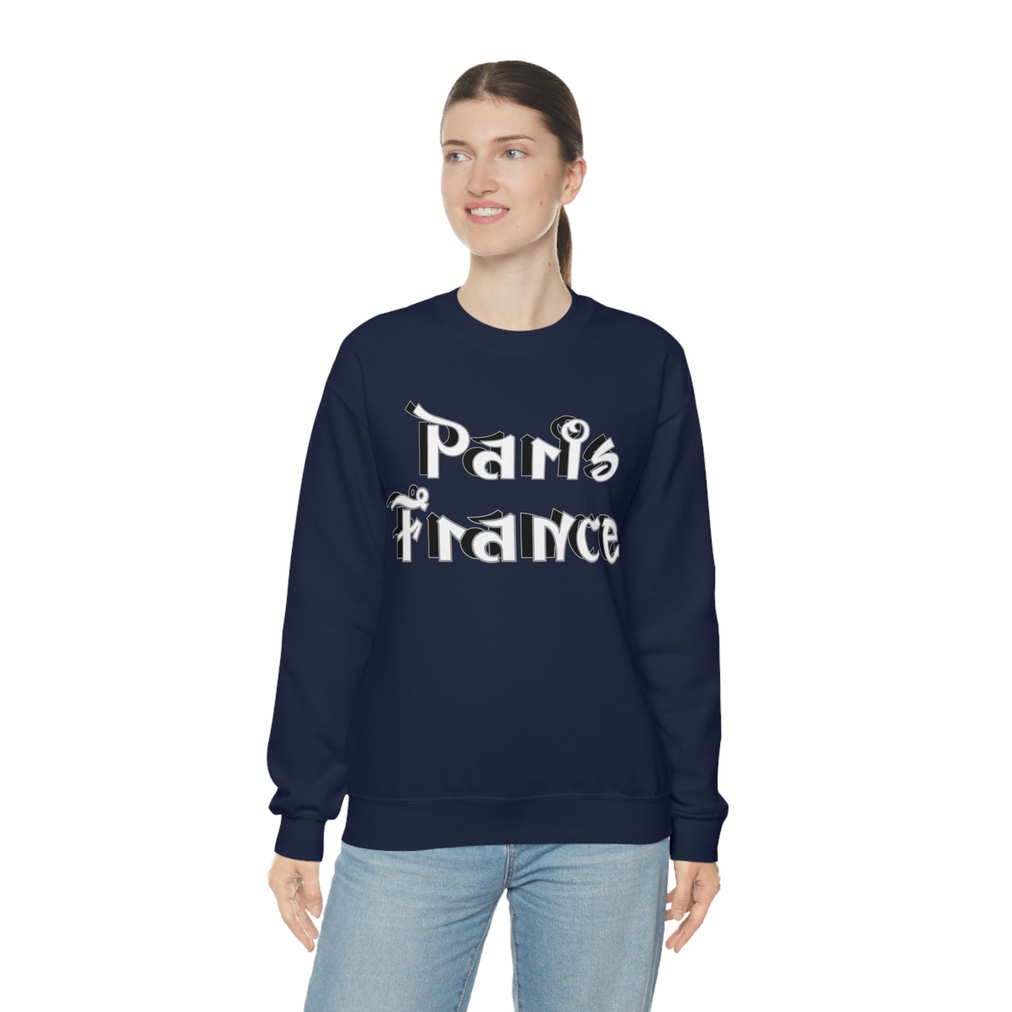 Paris France Graffiti Crewneck Sweatshirt