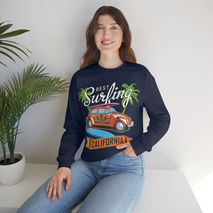 Best Surfing California Buggy Crewneck Sweatshirt