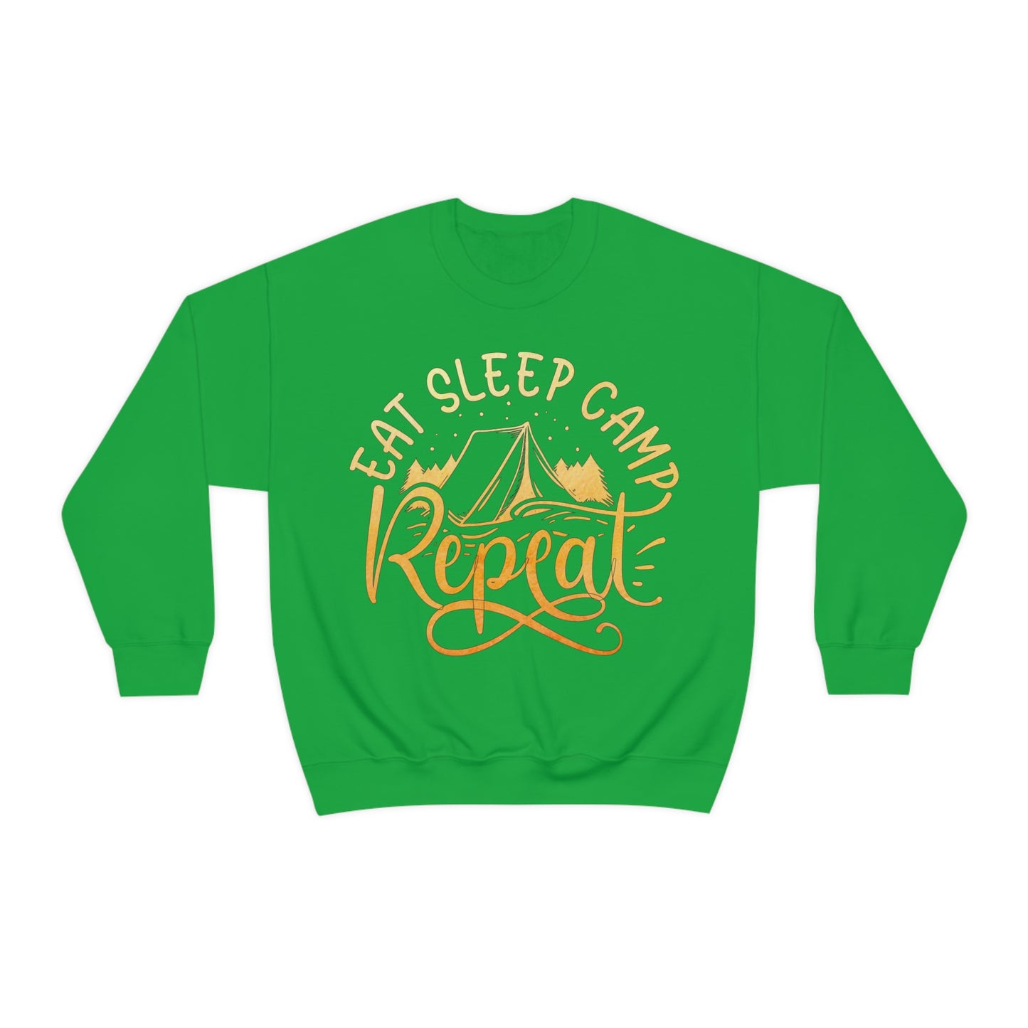 Eat Sleep Camp Repeat Crewneck Sweatshirt