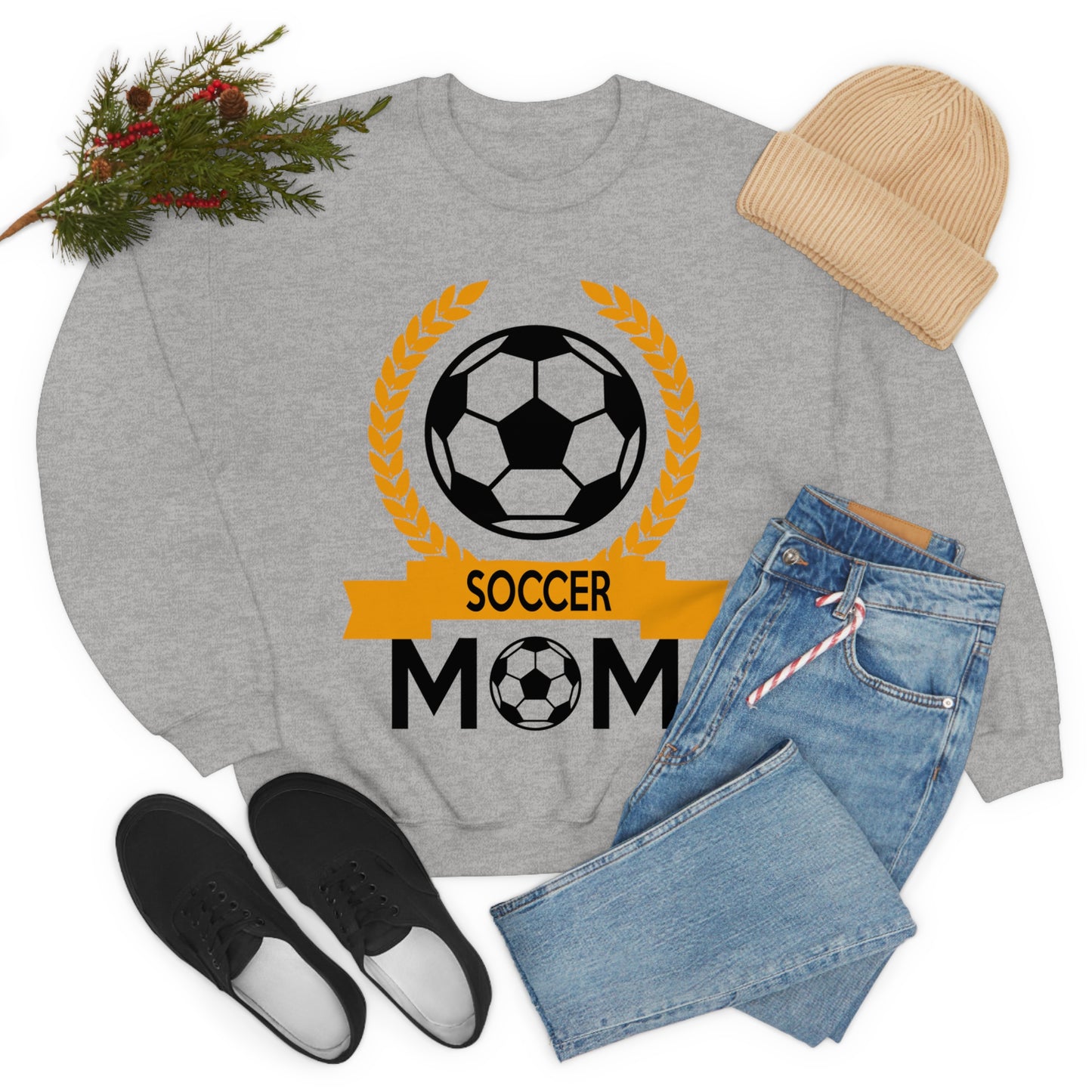 Soccer mom crest Crewneck Sweatshirt