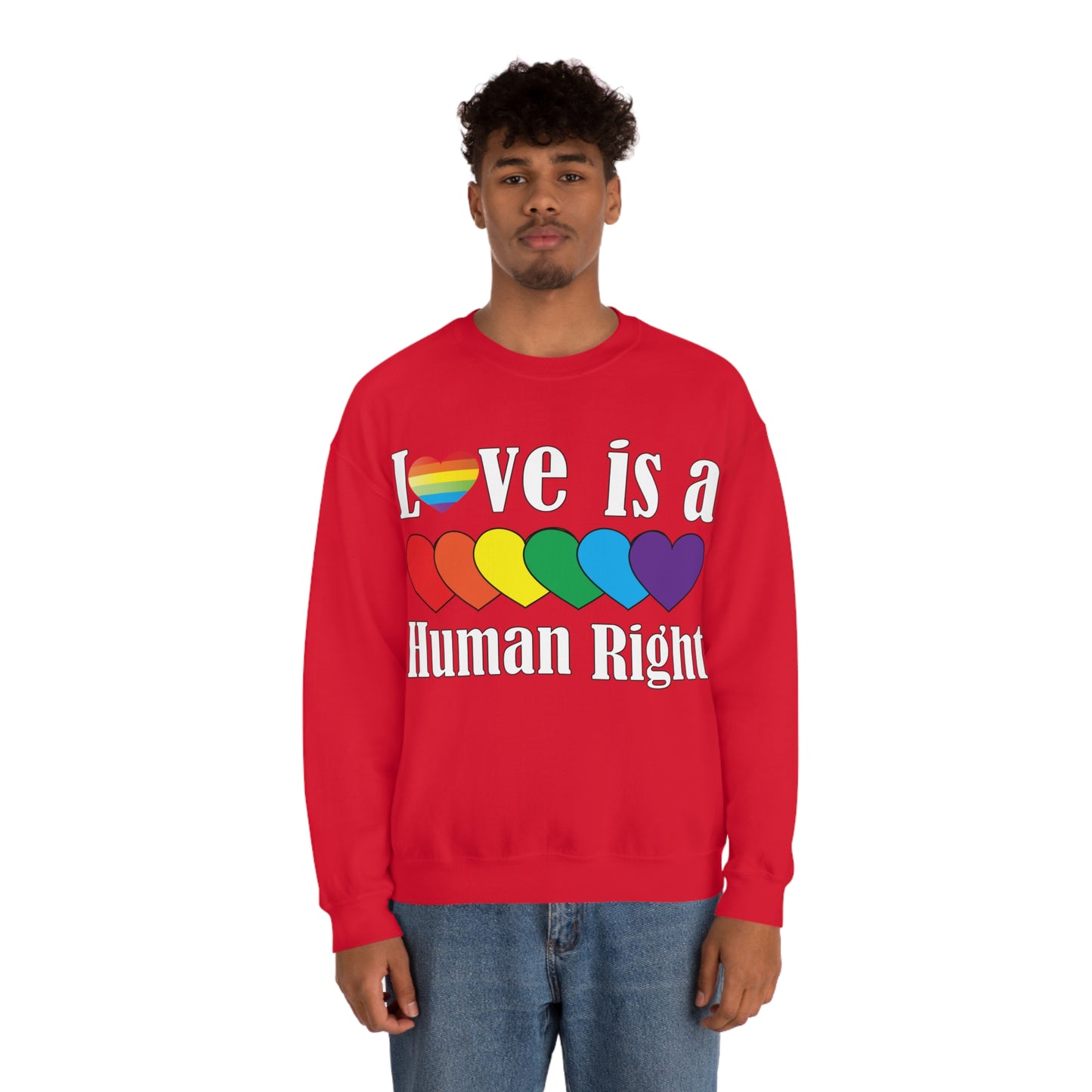 Love is a Human right Crewneck Sweatshirt