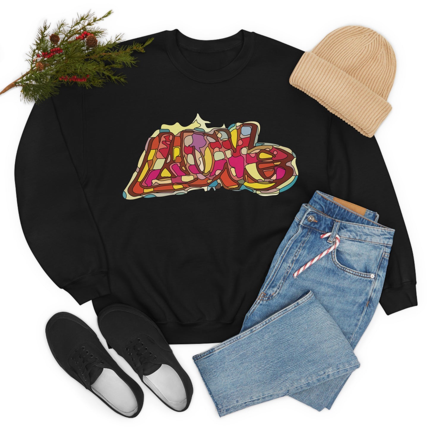 Love in graffiti Crewneck Sweatshirt