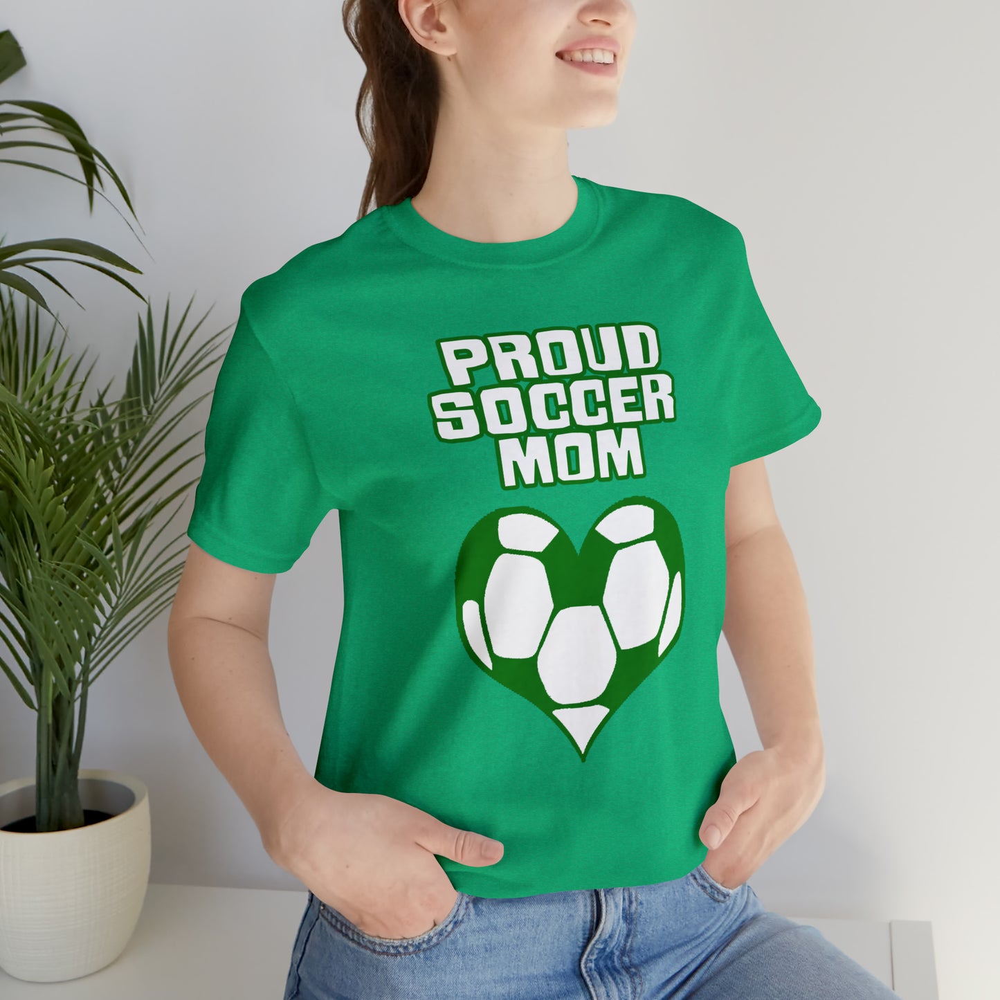 Proud -soccer-mom Heart T-Shirt