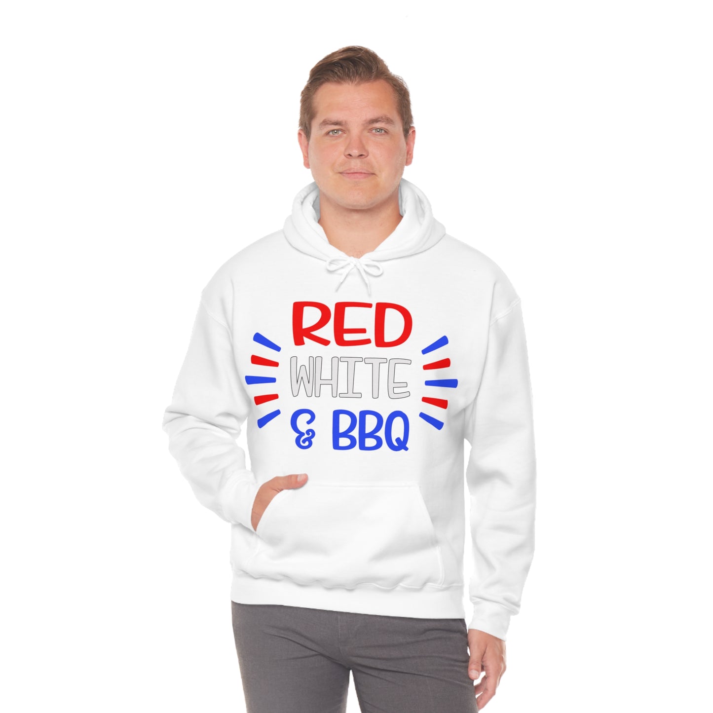 Red White BBQ Hoodie