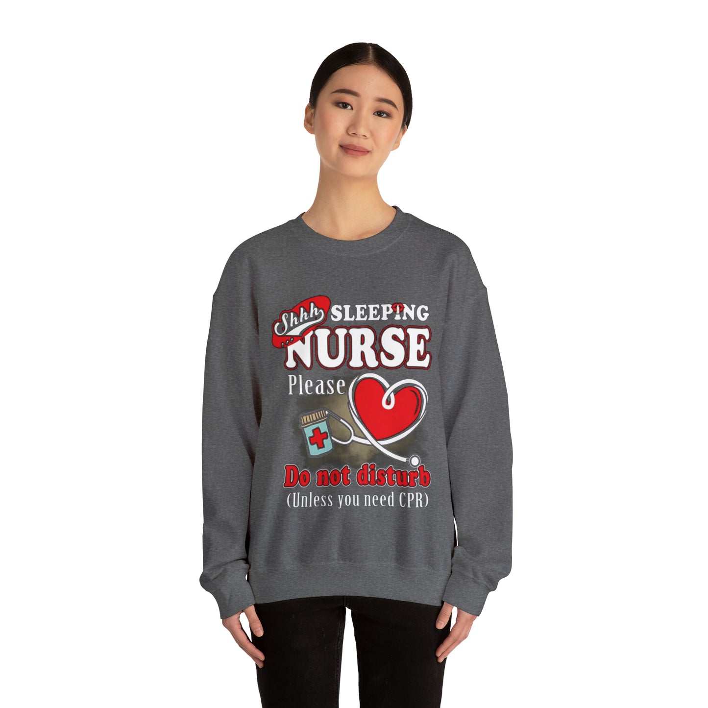 Sleeping nurse Crewneck Sweatshirt