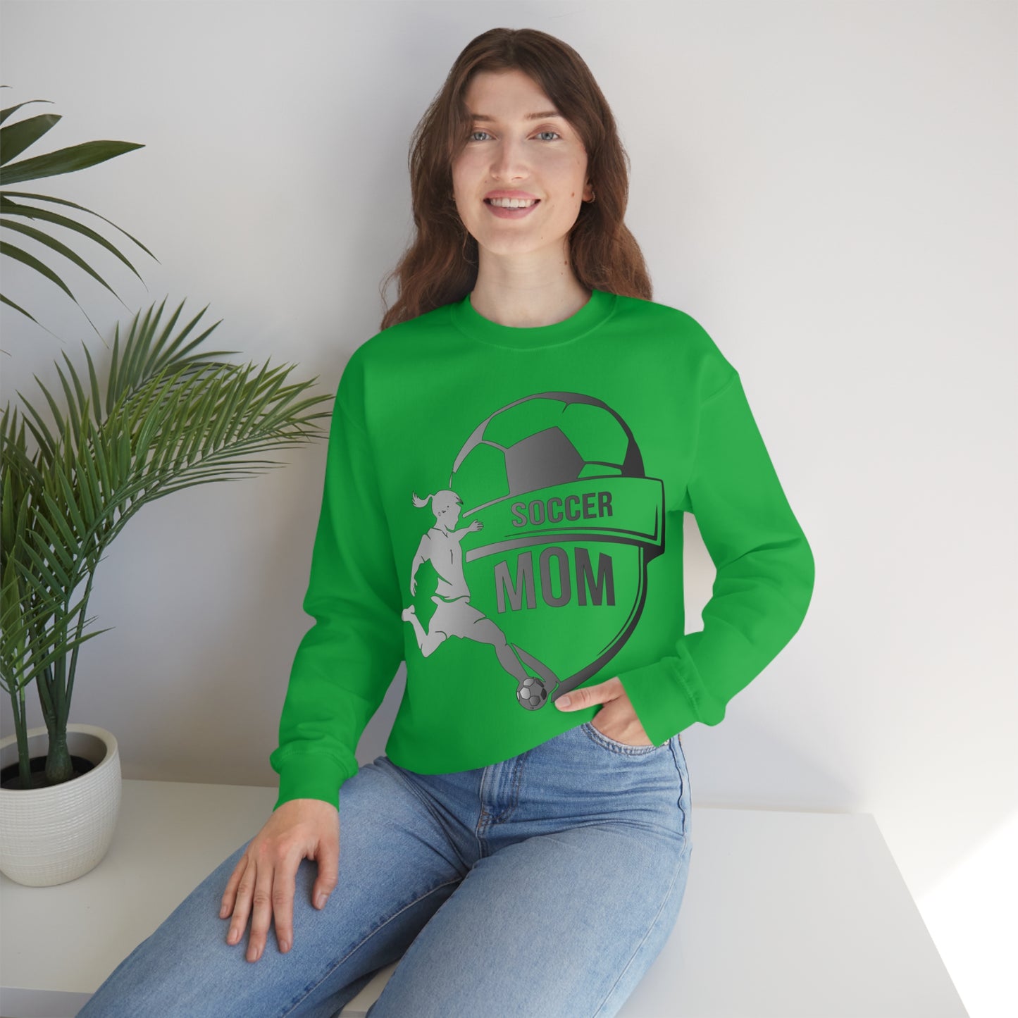 Mom soccer Crewneck Sweatshirt