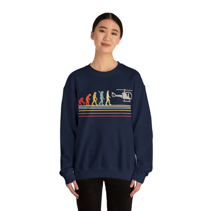 Evolution Helicopter Crewneck Sweatshirt