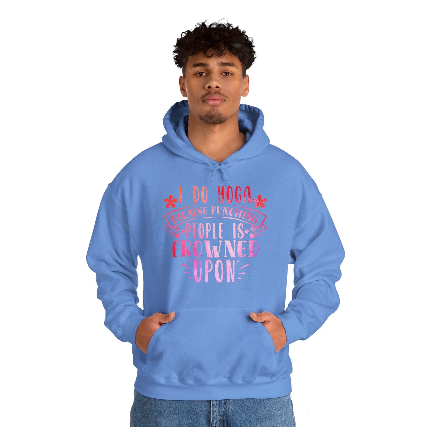 Yoga vs punching people Hoodie