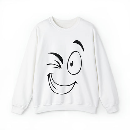 Winked eye face Crewneck Sweatshirt