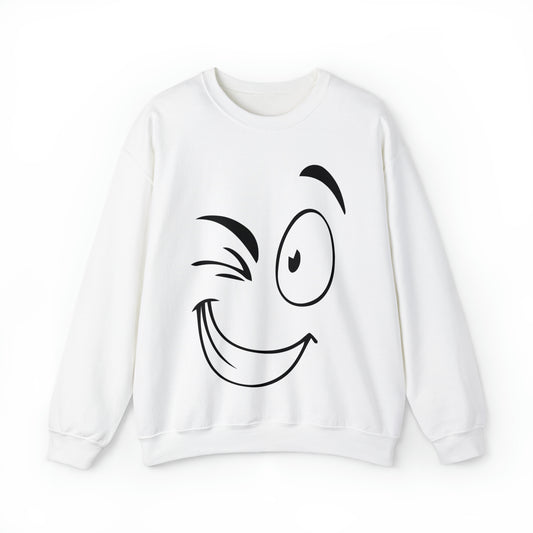 Winked eye face Crewneck Sweatshirt