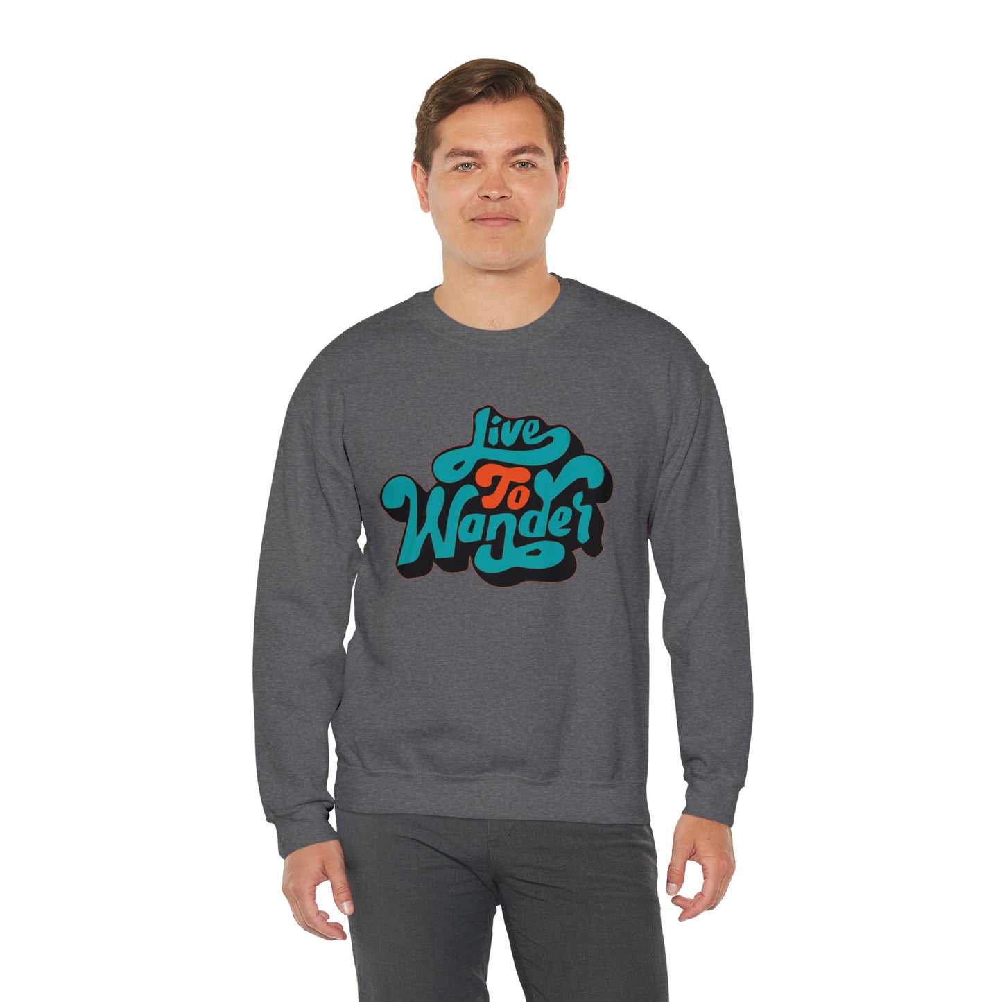 Live to wonder vintage Crewneck Sweatshirt