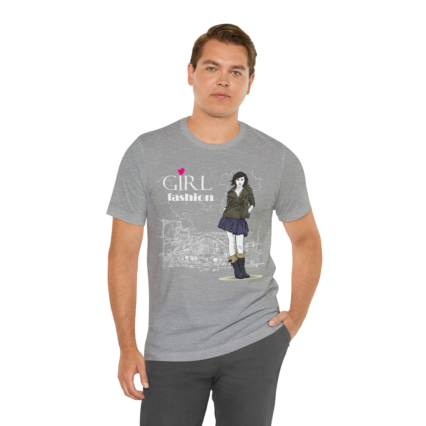 Girl with fashion T-Shirt