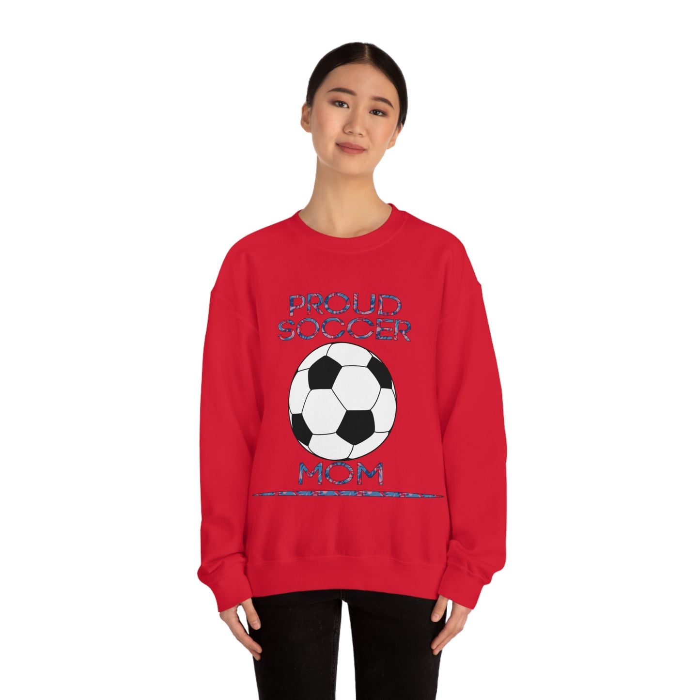 Proud-Soccer mom Crewneck Sweatshirt