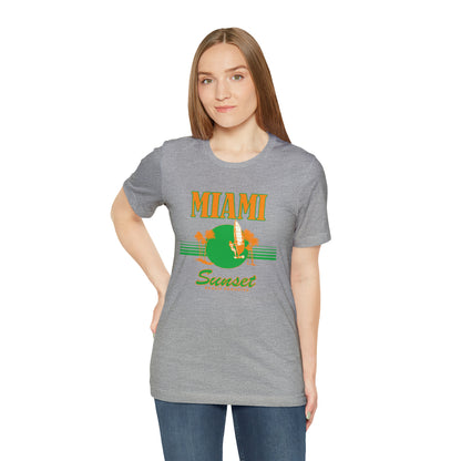 Miami Sunset Beach Paradise T-Shirt