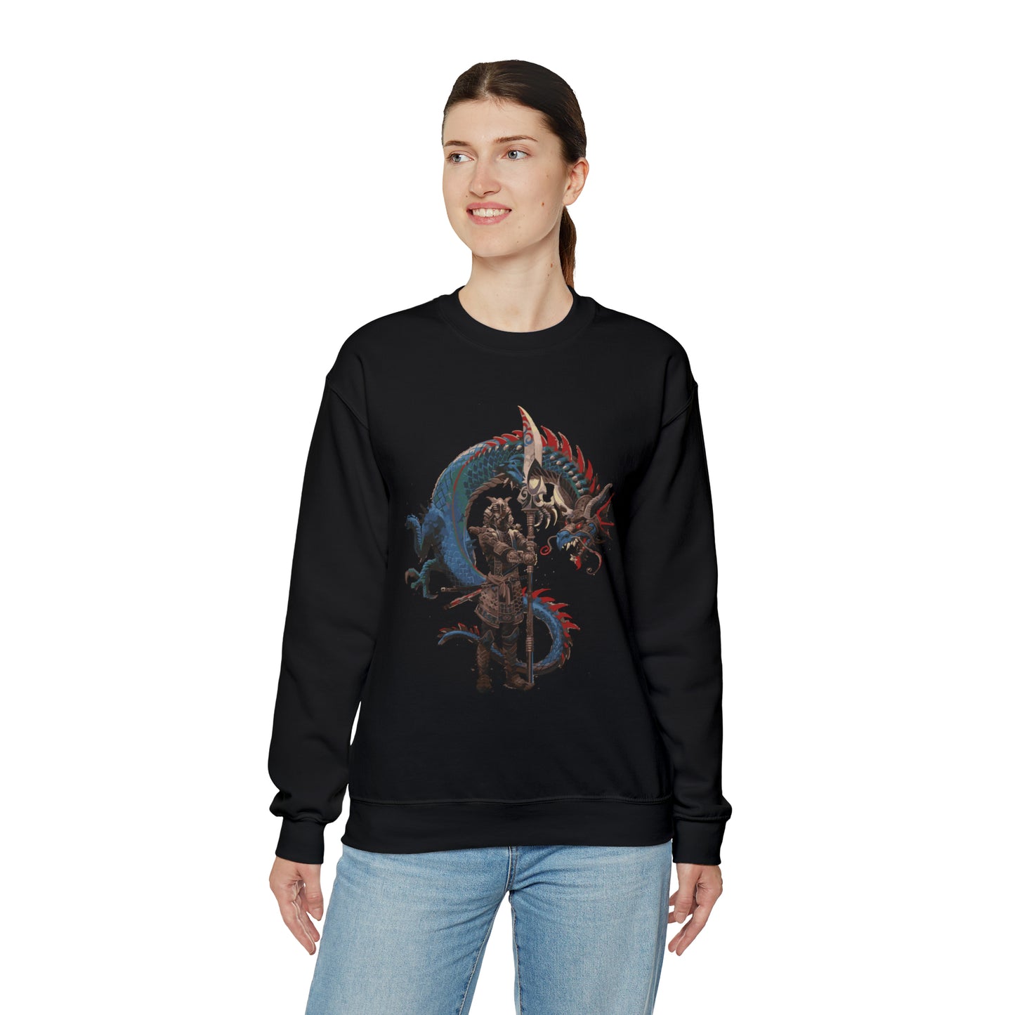 Colorful dragon guardian Crewneck Sweatshirt