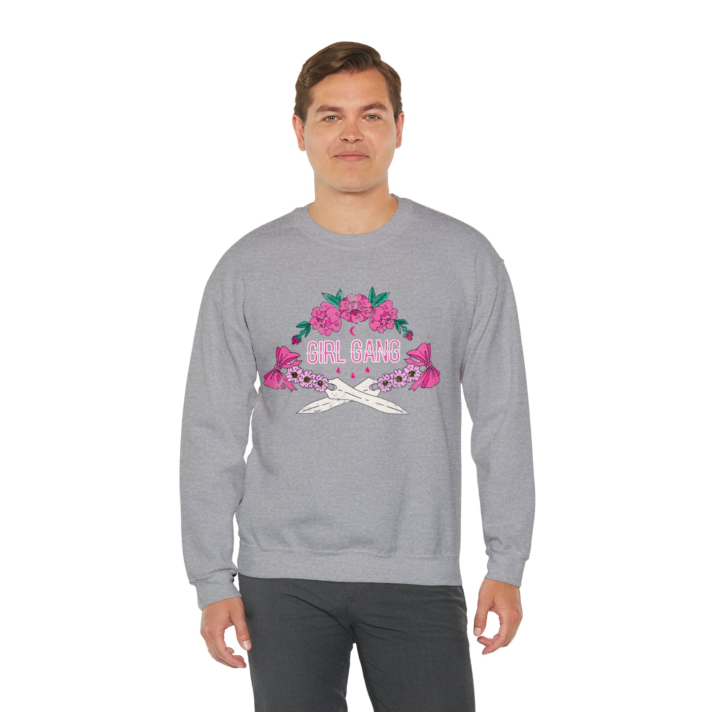 Girl Gang Beauty and Dangerous Crewneck Sweatshirt